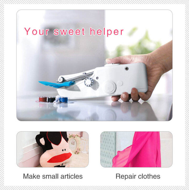 Handheld Portable Sewing Machine Mini Electric Sewing Machine Lazada