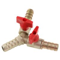 [HOT] Hose Barb Y Shaped Type 3 Way Brass Shut Off Ball Valve Fitting Connector Widely Used in Vrious Gas Connections