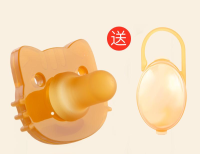 (ร้านค้าในประเทศไทย) ซิลิโคน Pacifier, ความเหมาะสมสูง Pacifier, สีชา Pacifier, Universal Pacifier, ล้างทำความสะอาดได้ นึ่ง 2 หัว, เปลี่ยนได้ทั้งกลางวันและกลางคืน Pacifier