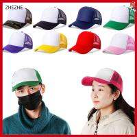 ZHEZHE ปรับได้ หมวกฤดูร้อน หมวกแบน หมวก trucker Sunhat หมวกเบสบอล หมวกแก๊ป