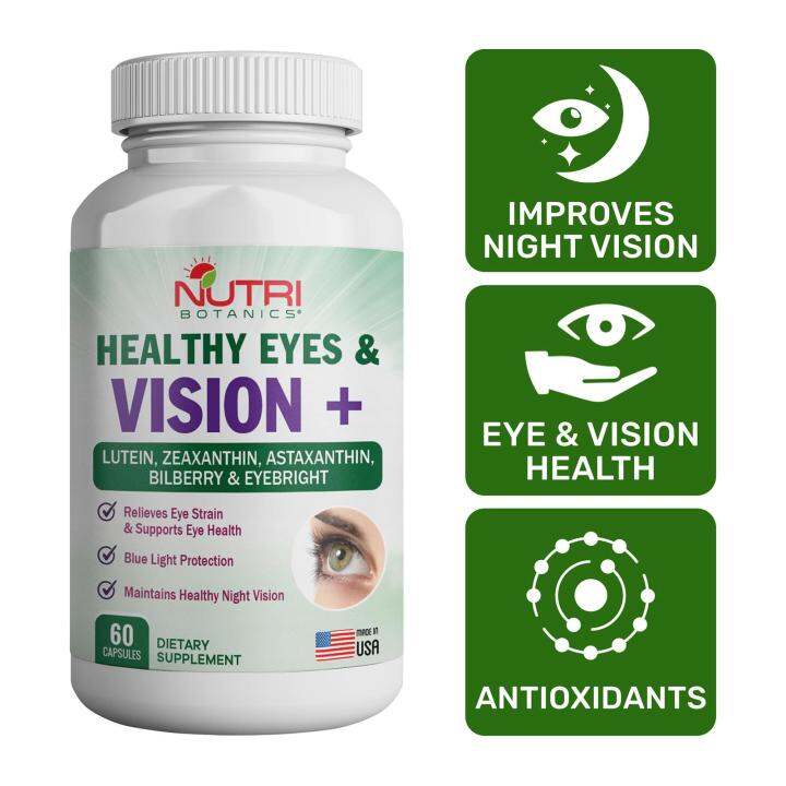 Nutri Botanics Healthy Eye And Vision Plus Bilberry Lutein Eye