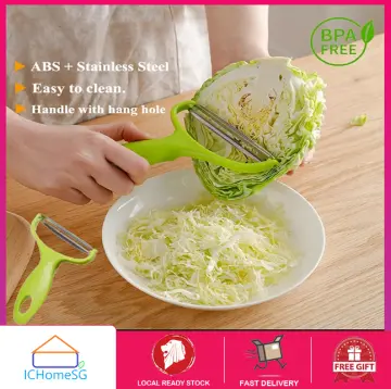 Stainless Cabbage Graters Silicone Handle Vegetable Slicer Shredder Fruit  Peeler Knife Kitchen Cutter for Making Coleslaw Salad
