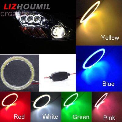 แหวนฮาโล LED LIZHOUMIL ตานางฟ้า6สีแผ่นเรืองแสง W/ที่เปลี่ยนฝาครอบ80Mm 90Mm 100Mm 110Mm