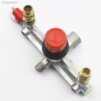 ™ New Air Compressor Push-Pull Valve Switch Control Manifold Regulator Gauges Aluminum Bracket Red Cap Pressure Relief Valve