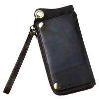 Cattle Men Design Organizer Wallet Real leather Male Fashion Business Credit Card Id Case Wallet Checkbook Purse Snap ck001-1bo