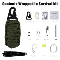 【LZ】❂  Kit de sobrevivência 16 em 1 primeiros socorros portátil multifuncional saco médico de emergência equipamento de acampamento ferramenta ao ar livre