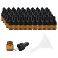 【YF】✟✺  50 Pcs Glass Sample Dropper Bottles for Oils Containers Vials 1ml 2ml