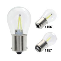 4Pcs S25 BA15S 1156 LED Car Reverse Bulb Stop Parking Lamp 12V BAY15D 1157 COB Filament Auto Brake Light