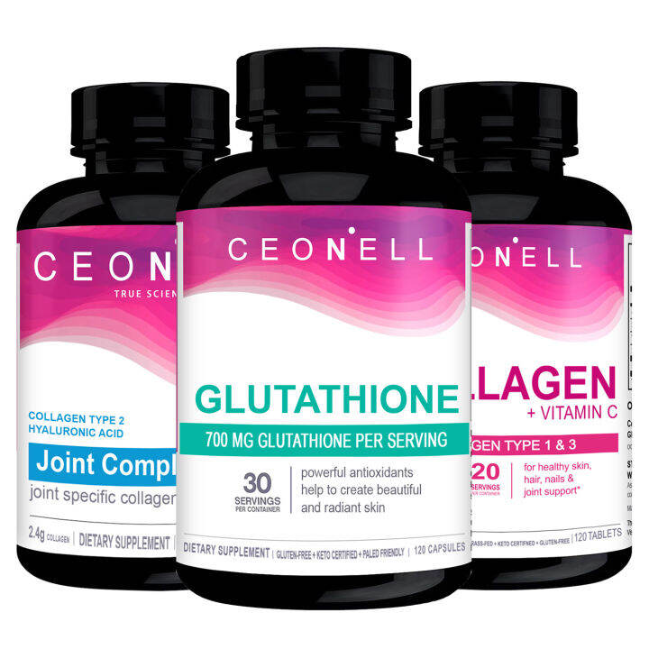 CEONELL Glutathione Capsule Skin Whitening Capsule Anti Aging Supplement Beauty Supplements