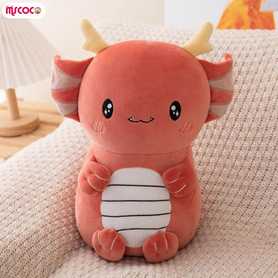 Boneka Mainan จำลองน่ารักสร้างสรรค์หมอนยัดตุ๊กตาหนานุ่มมังกรที่น่ารัก MSCOCO สำหรับเด็กสะดวกสบายสำหรับเด็กของขวัญ