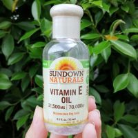 น้ำมันวิตามินอีบริสุทธิ์  Vitamin E Oil 70,000IU 75 mL(Sundown Naturals®) บำรุงผิวและเส้นผม