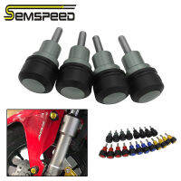 SEMSPEEDสากลสำหรับSuzuki GSXR 600 750 1000 GSX1300R SV650 SV1000 โจรGSF 600 1200 DR200 DR200SE DR200S DR200 M6 บังโคลนหน้ากรอบเลื่อนสกรูสายฟ้าส้อมป้องกัน