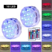 Multi Color Submersible LED RGB IP68 Waterproof Underwater Night Lamp Tea Light Vase Bowl Party Wedding Christmas Decoration