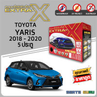 ผ้าคลุมรถ ส่งฟรี TOYOTA YARIS 2018-2020 5ประตู ตรงรุ่น กล่อง EXTRA-X ผ้า HI-PVC อย่างดีหนาพิเศษ ป้องกันแดด ป้องกันฝน ป้องกันฝุ่น