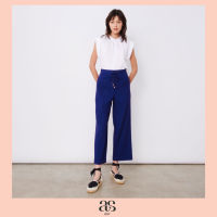 [asv ss23] Rolla Pier Pants กางเกงผู้หญิง ขายาว ทรงคูลอต แต่งผูกเชือกด้านหน้า แต่งกระเป๋าหน้า แต่งคาดเข็มขัด