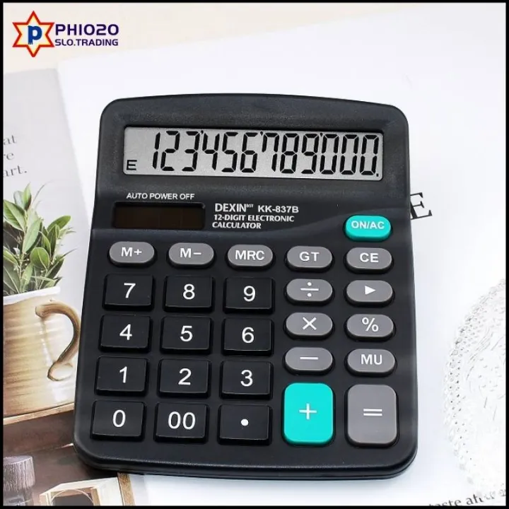 KK-837B 12 Digit Calculator Small Calculator Deli Calculator Desktop ...