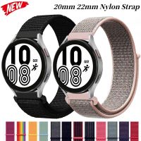 Tali jam nilon 20mm 22mm untuk jam Samsung Galaxy 5/4/3 40mm 44mm 5 Pro jam tangan Huawei sabuk jam GT3-2 Amazfit GTS/GTR Band