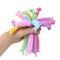 5Pcs/lot Mini Noodle Stretch String TPR Rope toys AntiStress hand fidget toys pack Unicorn Squish Sensory Autism Vent for kid