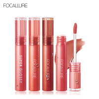 FOCALLURE ลิปสติกเจลใสสีอ่อนแบบไม่ติดถ้วยลิปสติกติดทนนานกันน้ำลิปแมทเด้งริมฝีปากชุดแต่งหน้า