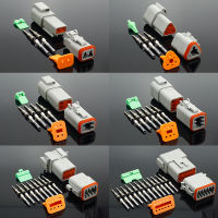 5เซ็ต DT Conector DT06-2S/DT04-2P 2จุด3จุด4จุด6จุด8จุด12จุดกันน้ำเชื่อมต่อไฟฟ้าสำหรับรถยนต์มอเตอร์รถบรรทุกด้วย Pins