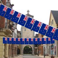 New Zealand bunting flags 14x21cm 20pcs/set NZ New Zealand Pennant String Banner Buntings Festival Party Holiday decoration