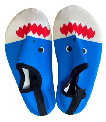 DrySuper รองเท้าเดินชายหาดเด็ก ฉลาม-น้ำเงิน