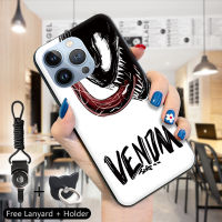 Volans เคสสำหรับ Apple iPhone 15 Pro Max 15 15 Pro แหวนใส่นิ้วสายคล้อง Marvl Avenger ซูเปอร์ฮีโร่หนอนแมงมุม Spider Man เพ้นท์สียางเคสนิ่มซิลิโคนเคสครอบโทรศัพท์ TPU