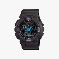 G-Shock นาฬิกาข้อมือผู้ชาย [ประกันร้าน] G-Shock นาฬิกาข้อมือผู้ชาย รุ่น Standard Black รุ่น GA-100C-8A-S