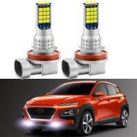 หมอกโคมไฟหลอดไฟ Led 2ชิ้นสำหรับ Hyundai Kona 2018 2023 2023โคมไฟตัดหมอกสีขาวอุปกรณ์เสริม Canbus