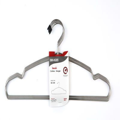 Kowa homeware Clothes Hanger  สเตนเลส 304 ไม้แขวนเสื้อ KWH- HG005 จำนวน  12 ชิ้น