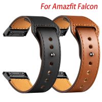 ✴❈ Skórzany pasek dla Amazfit Falcon akcesoria do inteligentnego zegarka bransoletki dla Amazfit falcon zegarek zespół amazfit falcon pasek na rękę