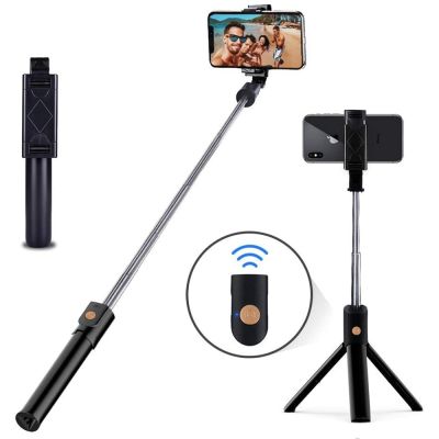 ไม้เซลฟี่ตัวยึดขาตั้งกล้องสามขายืดได้มีบลูทูธระยะไกล Selfi Monopod สำหรับ Mi Redmi Honor