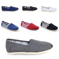 Ready Stock Unisex Tom Thomas Slip-ons Flats Casual Canvas Shoes For Men Women