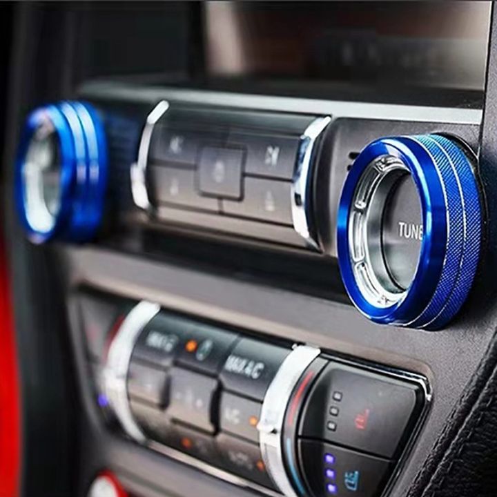 aluminum-alloy-center-console-air-conditioner-knob-headlight-adjust-knob-decorative-ring-for-ford-mustang-2015-2020-interior