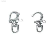 ✗۞ 70mm 87mm Stainless Steel Swivel Snap Shackle Eyelet Shackles with D Ring Marine Boat Rigging Hardware SKD88