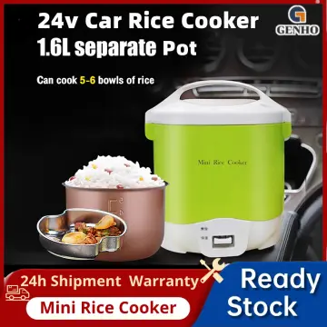 12V 24V Electric Rice Cooker Car Truck Multifunction Cooking Pot Fast  Heating Lunch Box Mini Food