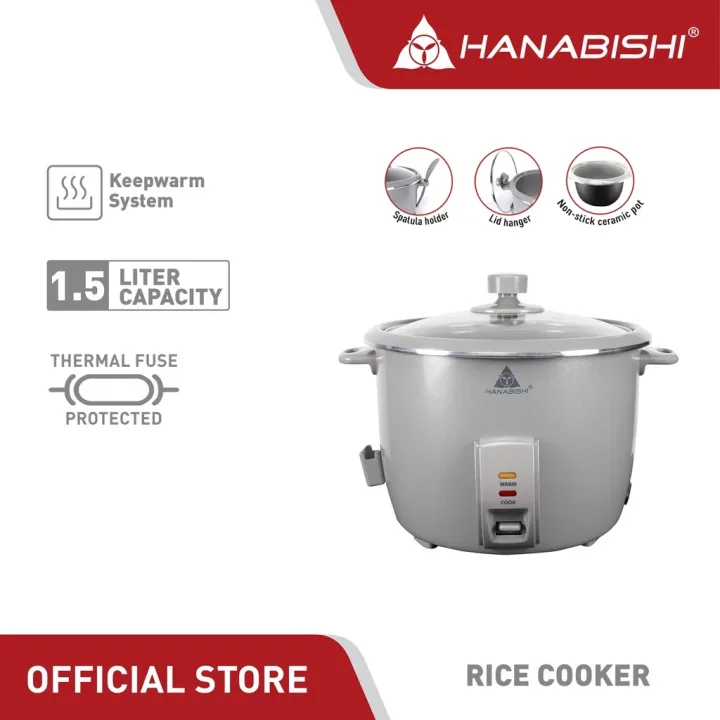 hanabishi automatic rice cooker 1.5 l