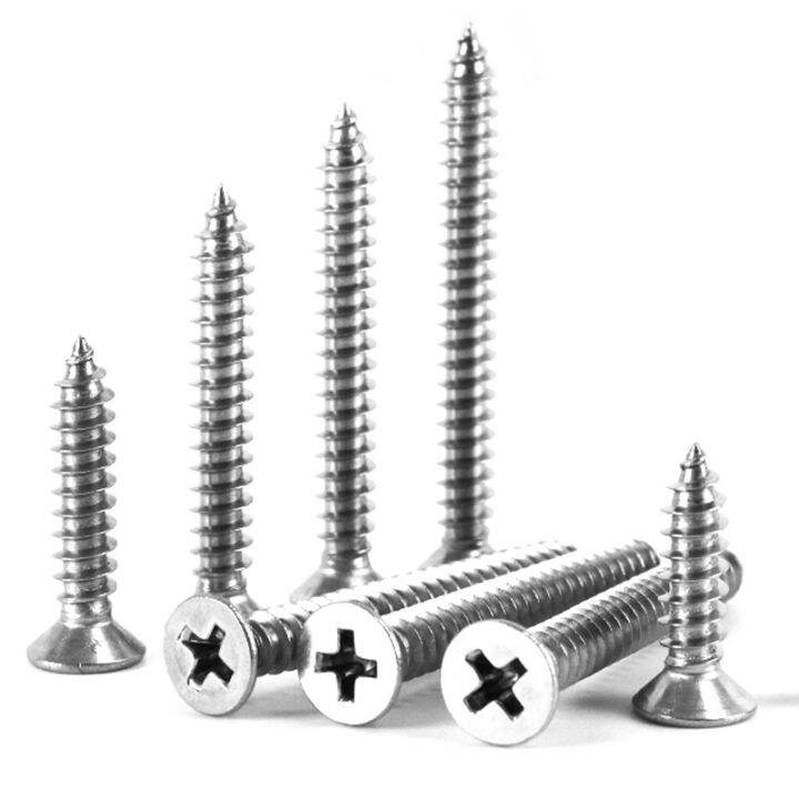 haotao-hardware-304สแตนเลสตนเองแตะสกรูฟิลลิป-countersunk-หัวสกรูไม้สกรูหัวแบนขยายสกรู-m1m1-2m1-4-m8