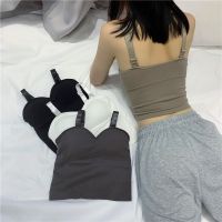 พร้อมส่ง?Sanay Bra?(N610) เสื้อสายเดี่ยวแฟชั่น ปรับสายได้ ฟองน้ำในตัว