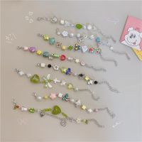 Star Smiley Cartoon Colorful Porcelain Bead Bracelet Cute Butterfly Beaded Flower Bracelet Japanese and Korean Style Jewelry