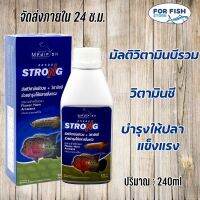 ปลามังกร ปลาหมอสี วิตามินช่วยบำรุงให้ปลาแข็งแรง 240ml Medifish STRONG