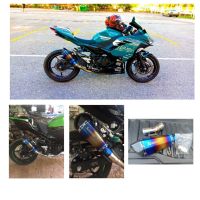 ( โปรโมชั่น++) คุ้มค่า ชุดท่อสลิปออน Z400, NINJA 400+ปลายช็อตตี้รุ้งมีจุกลดเสียง ราคาสุดคุ้ม ท่อไอเสีย และ อุปกรณ์ เสริม ท่อ รถ มอเตอร์ไซค์ ท่อไอเสีย รถยนต์ ท่อไอเสีย แต่ง