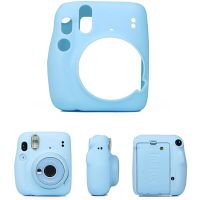 สำหรับกล้อง Instax Mini 11เคสมือถือซิลิโคนนิ่มฝาครอบป้องกันกันรอยขีดข่วนกรอบนิ่มสีทึบเคสปกป้องรอยขีดข่วน