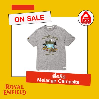 เสื้อยืด Royal Enfield ลาย Melange CampsiteS-5XL