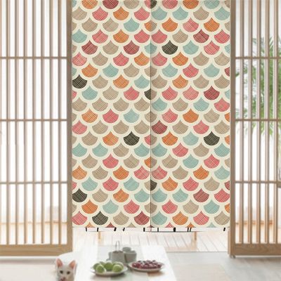 Fashion 2023 Fish door table curtain engineering linen curtains kitchen entrance partition door curtain decoration bedroom Noren