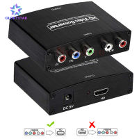 Ypbpr R/l เข้ากันได้กับ Forhdmi Converter 1080P ตัวแยกอะแดปเตอร์ภาพและเสียงสำหรับ Dvd จอภาพ Hdtv โปรเจคเตอร์