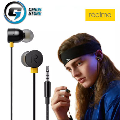 หูฟังRealme Buds 2 In-Ear 3.5มม.แจ็ค หูฟังพร้อมไมโครโฟนหูฟังสำหรับRealme Q2 Q2i V3 V5 X2 Pro/7i/3 Pro Redmi Note 9/8 Pro 8A 7A 9S ของแท้ รับประกัน1ปี BY GESUS STORE