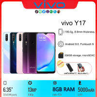 vivo Y17 มือถือเล่นเกม 4G จอใหญ่ 6.53 นิ้ว พร้อมชาร์จเร็วพิเศษ แบตเตอรี่ใหญ่ 5000mAh 8GB+256GB