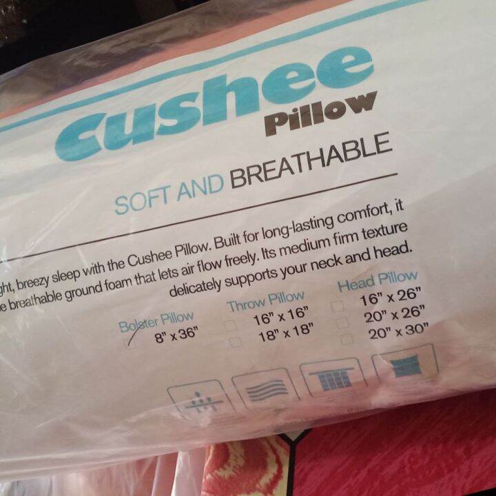 Uratex Cushee bolster (Hotdog pillow) Lazada PH