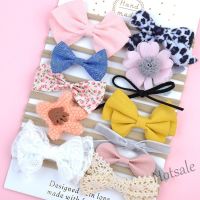 【hot sale】♤ C05 12 Pcs/set Baby Flower Hair Bows Headband Hair Accessories for Kids